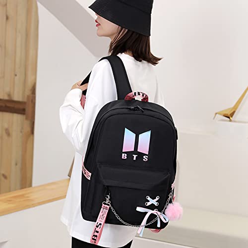 JinJuKPOP Backpack Merchandise Set Casual Backpack Messenger Bag School Bag College Bag Laptop Bag With Pencil Case Bag