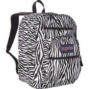 jansport big student backpack- sale colors (black/white zebra stripe)