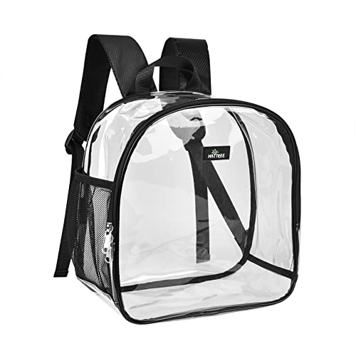 MAY TREE Small Clear Backpack Stadium Approved for Concert, Beach, Work, Travel & Sporting