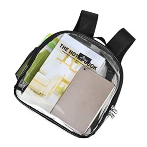 MAY TREE Small Clear Backpack Stadium Approved for Concert, Beach, Work, Travel & Sporting