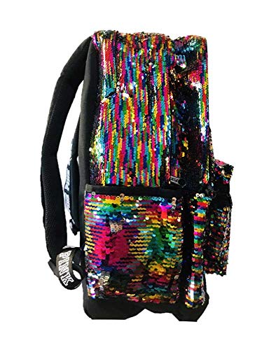 Victoria's Secret Pink Campus Backpack Multicolor Bling Fashion Show Rainbow