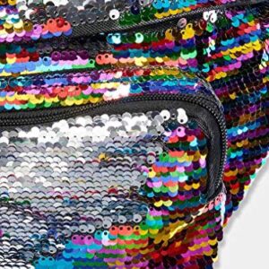 Victoria's Secret Pink Campus Backpack Multicolor Bling Fashion Show Rainbow