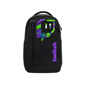 twitch everywhere backpack – rubberized multicolor glitch
