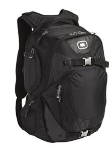 ogio squadron pack black 17″ laptop/macbook pro black backpack