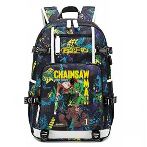 go2cosy anime chainsaw man backpack daypack student bag bookbag school bag style c11