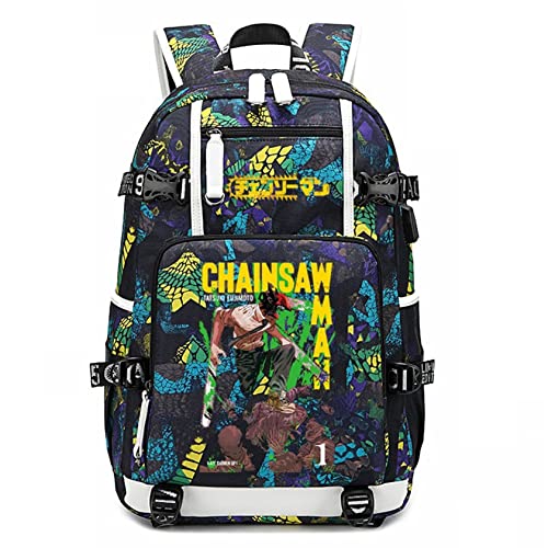 GO2COSY Anime Chainsaw Man Backpack Daypack Student Bag Bookbag School Bag Style C11