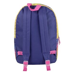 Trail maker Girls' All Over Printed Backpack 17 Inch Backpack for Girls With Padded Straps (Pastel Hearts)