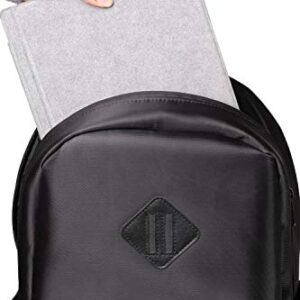 DS Black Smell Proof Backpack With Lock - Traveling Backpack With Laptop Compartment - Hidden Pocket and Combination Lock (Black)