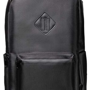 DS Black Smell Proof Backpack With Lock - Traveling Backpack With Laptop Compartment - Hidden Pocket and Combination Lock (Black)