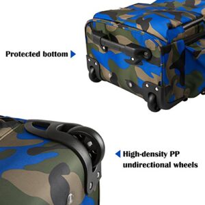 20 inches Big Storage Multifunction Travel Wheeled Rolling Backpack Luggage Books Laptop Bag by HollyHOME