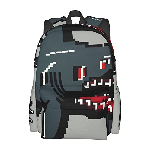 rhying Shark School Backpack schoolbag Bookbags for teens boys girls daypack