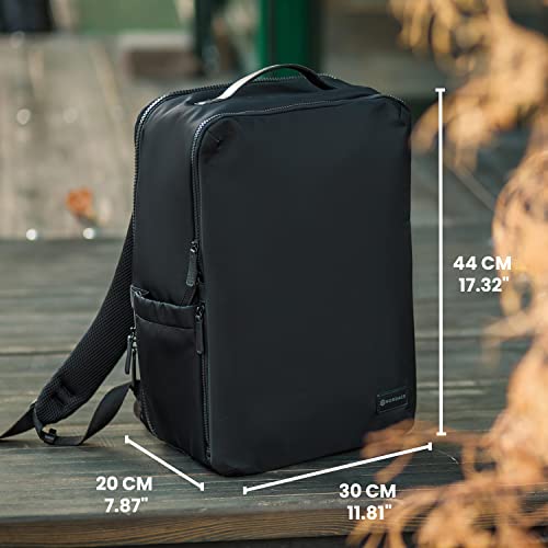 Nordace Laval Smart Travel Backpack for Men & Women with USB Charging Port, Water Resistant - Durable Laptop Bookbag for Everyday, Hiking, College, Work, School - 15.6 Inch (Black)