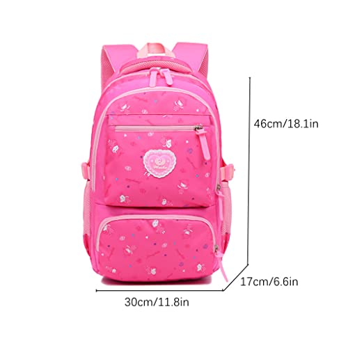 Backpack for Girls, Kids Backpacks for Girls, Girls Backpack with Lunch Bag Nylon Elementary Bookbag Children Schoolbags for Boys