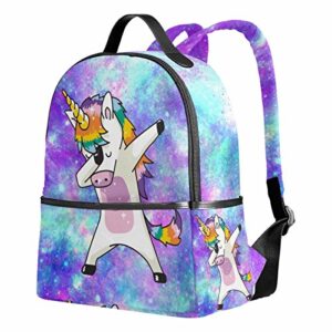 alaza kids unicorn backpacks for girls, galaxy girls school bookbags for elementary