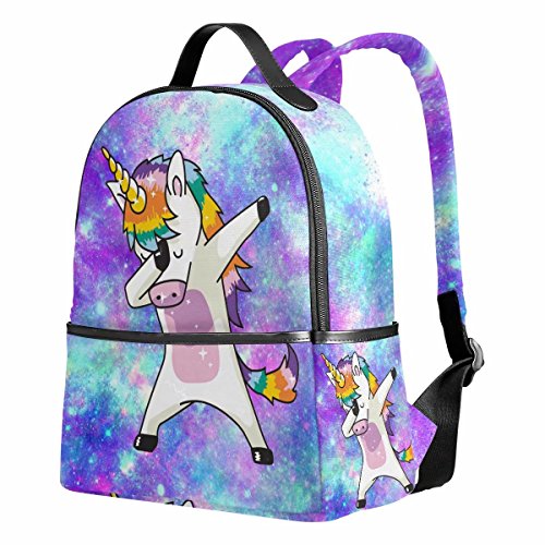 ALAZA Kids Unicorn Backpacks for Girls, Galaxy Girls School Bookbags for Elementary