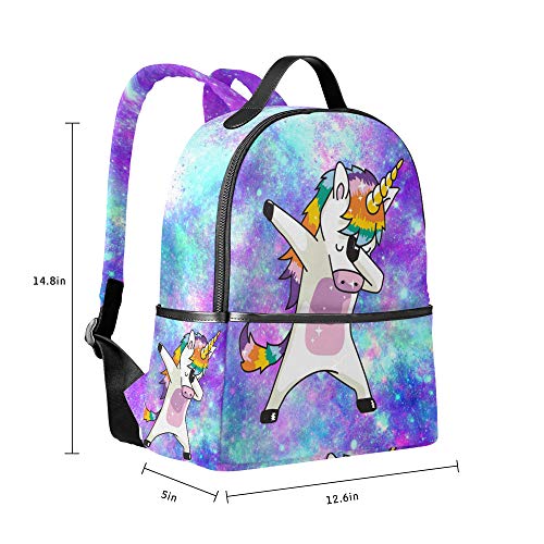 ALAZA Kids Unicorn Backpacks for Girls, Galaxy Girls School Bookbags for Elementary