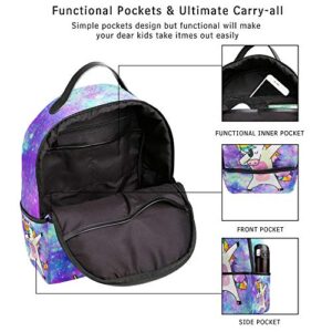 ALAZA Kids Unicorn Backpacks for Girls, Galaxy Girls School Bookbags for Elementary