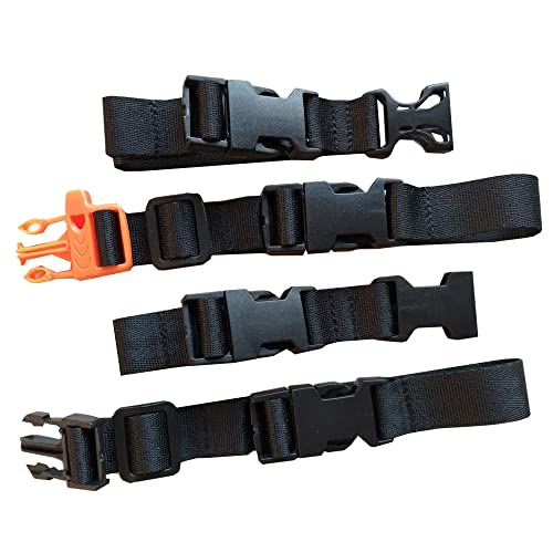 HDHYK 2 Pack Backpack Chest Strap- Nylon - Adjustable Universal (Black)