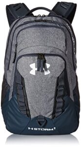 under armour storm recruit backpack, graphite /white, one size fits all