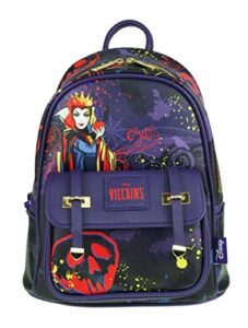 kbnl villains – evil queen 11′ vegan leather mini backpack – a21828, multicoloured, medium