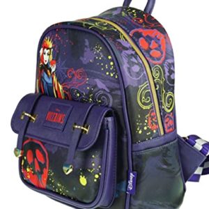 KBNL Villains - Evil Queen 11' Vegan Leather Mini Backpack - A21828, Multicoloured, Medium