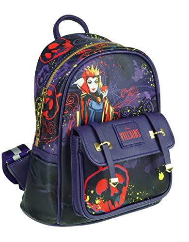 KBNL Villains - Evil Queen 11' Vegan Leather Mini Backpack - A21828, Multicoloured, Medium