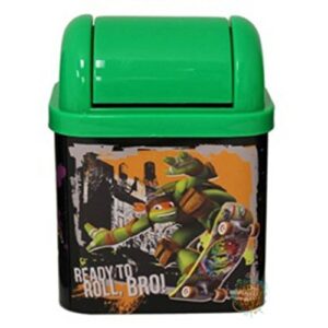 teenage mutant ninja turtles desktop waste bin tin -“ready to roll”