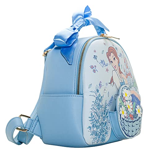 Danielle Nicole X Disney Beauty and the Beast Belle Basket Mini Backpack - Fashion Cosplay Disneybound Cute Backpacks, Multicolor