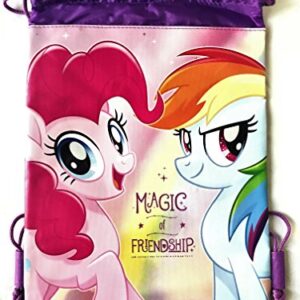 My Little Pony Wallet-Passport Bag- String Sling Tote Bag Backpack (PURPLE SLING BAG)