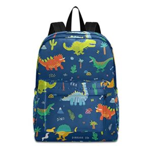 dinosaurs backpack travel rucksack lightweight school bookbag daypack for adults teen students boys girls