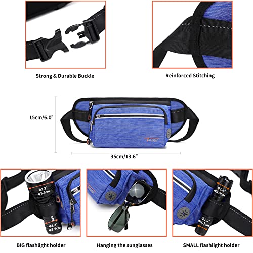 TUDEQU Sling Bag Crossbody Sling Backpack + Fanny Pack Waist Packs for Women Men, Water Resistant, Adjustable Strap, Suitable for Workout Traveling Casual Running Hiking Cycling