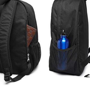 Black White Cat Rucksack Bookbag Lady Travel Backpack Laptop Bag for Boys Girls