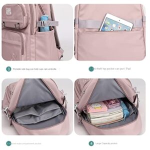 Travel Backpack Large Capacity Backpack Casual School Bag Primary and Secondary School Students Backpack Cute School Bag (light grey)