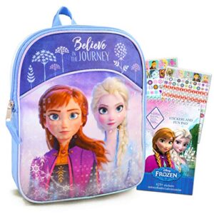 frozen backpack for girls bundle ~ premium 11″ frozen mini school bag for toddlers with over 400 stickers (frozen school supplies)