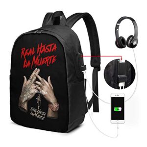 morgan myers backpack usb port headphone wire interface backpack 17 in school backpack casual bag fitness backpack travel hiking canvas backpack