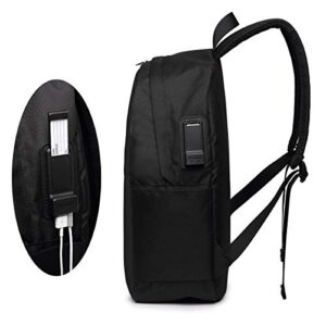 MORGAN MYERS Backpack USB Port Headphone Wire Interface Backpack 17 in School Backpack Casual Bag Fitness Backpack Travel Hiking Canvas Backpack