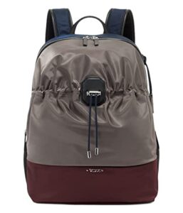 tumi – lorain backpack – zinc/navy/beetroot