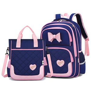 zhanao backpack bowknot for girls princess style school bag daypack set with handbag