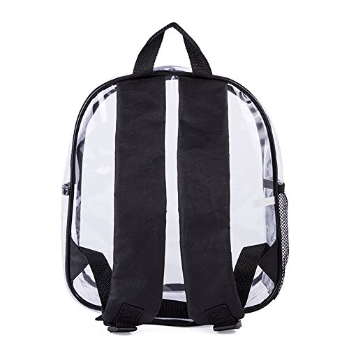 Stadium Approved Clear Mini Backpack Heavy Duty Transparent Backpack for Concert, Security Travel &Stadium