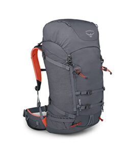 osprey mutant 52 climbing and mountaineering backpack, tungsten grey, small/medium