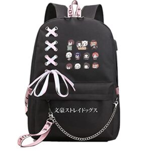 isaikoy anime bungo stray dogs backpack shoulder bag bookbag school bag daypack color12