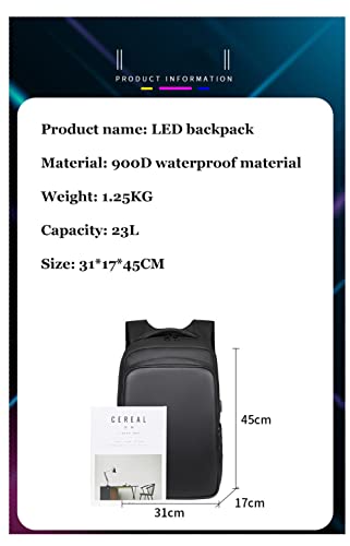 Joyloading LED Display Backpack Business Travel Laptop Backpack Men DIY Smart School Backpack Woman Multimedia Pack