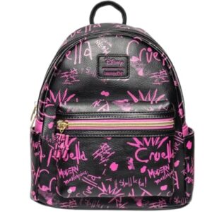 loungefly cruella graffiti mini-backpack