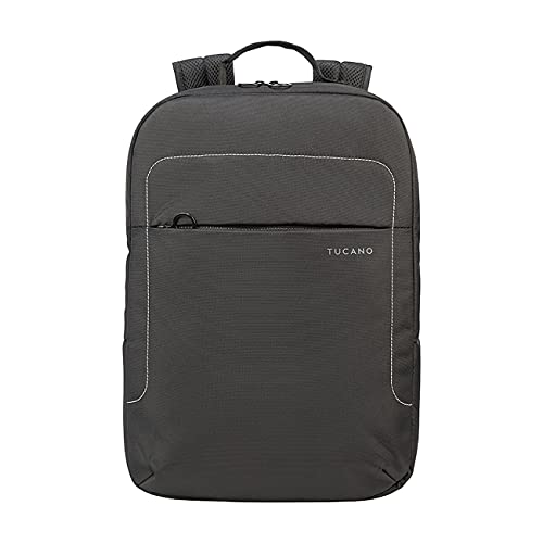 TUCANO LUP Ultraslim light backpack durable technical fabric for 15.6 in laptops, MacBook Pro 16 in - Black