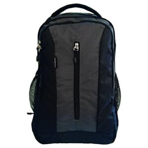 orben vertical zip laptop backpack (grey black)