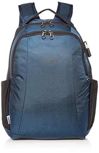 Pacsafe Metrosafe LS350 ECONYL 15 Liter Anti Theft Laptop Daypack/Backpack - with Padded 13" Laptop Sleeve, ECONYL Ocean