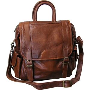 leather three-way backpack – brown (#1516-2)