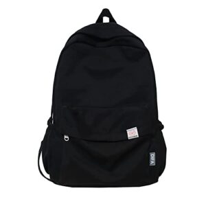 kawaii aesthetic backpack school backpack nylon waterproof solid color backpack teen college