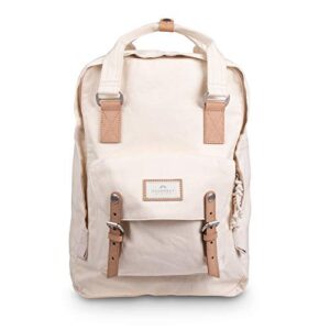 doughnut macaroon organic cotton series 18l travel school ladies college girls lightweight commuter casual daypacks bag backpack (large)