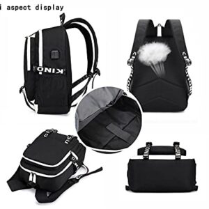 TTBRAND Joyee Hot Game Genshin Impact Cosplay Backpack with USB Charging Port for Teen. (Xiao)